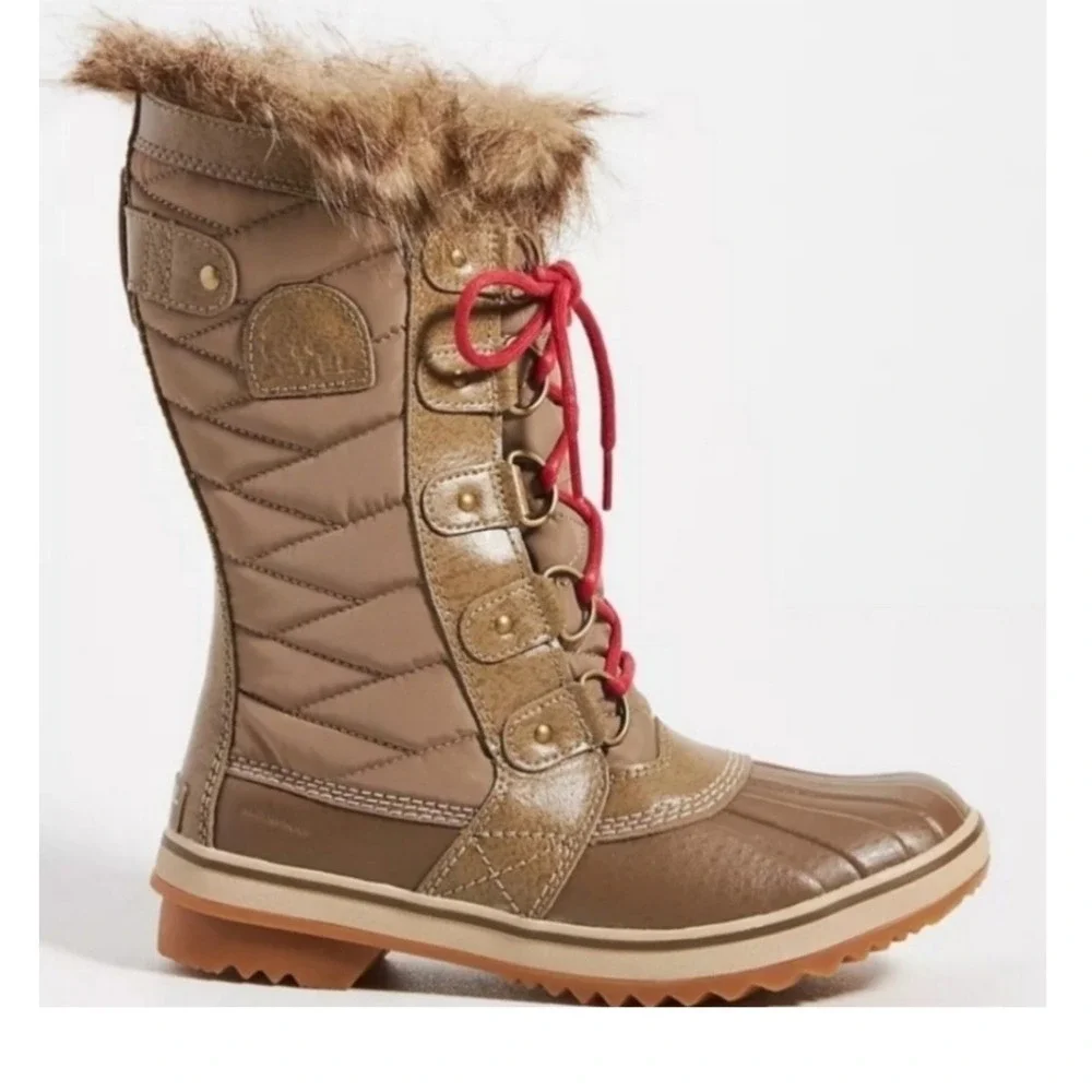 Sorel Tofino II Waterproof Winter Boots Brown Faux Fur Outdoor Womens 5.5 NWT